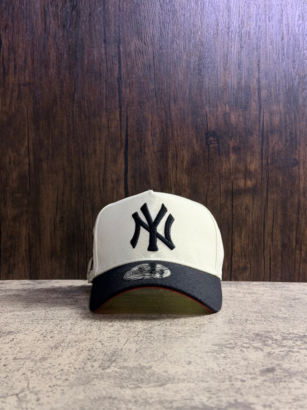 New Era New York Yankees White and Black Fitted Cap